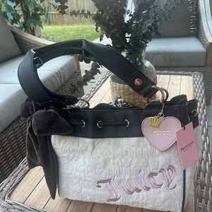 Juicy Couture Vintage Dreams Tote in color Angel/Chocolate/CH